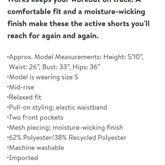 Athletic Works Dri-Works Women's Black Nylon Running Shorts w Brief NEW NWT - Picture 3 of 10